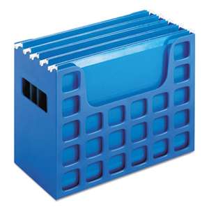 ESSELTE PENDAFLEX CORP. DecoFlex Desktop File w/Folders, Letter, Plastic, 12 1/4 x 6 x 9 1/2, Blue