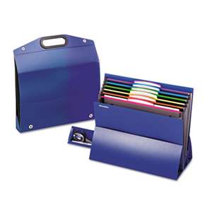 ESSELTE PENDAFLEX CORP. On the Go Desktop File, Six Pockets, Poly, Letter, Blue