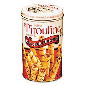 DE BEUKELAER COPORATION Chocolate Hazelnut Pirouline Rolled Wafers, 14oz