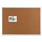 Classic Series Cork Bulletin Board, 36 x 24, Tan Surface, Silver Anodized Aluminum Frame