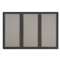 ACCO BRANDS, INC. Enclosed Fabric-Cork Board, 72 x 48, Gray Surface, Graphite Aluminum Frame