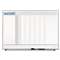 QUARTET MFG. Horizontal Matrix Employee Tracking Board, 23 x 16, Aluminum Frame