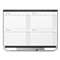 QUARTET MFG. Prestige 2 Total Erase Four-Month Calendar, 36 x 24, Graphite Color Frame