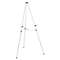 QUARTET MFG. Lightweight Telescoping Tripod Easel, 38" to 66" High, Aluminum, Silver