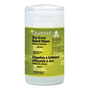QUARTET MFG. Board Wipes Dry Erase Cleaning Wipes, Cloth, 7 x 8, 70/Tub