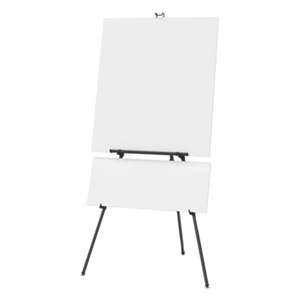 QUARTET MFG. Aluminum Heavy-Duty Display Easel, 38" to 66" High, Aluminum, Black