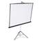 QUARTET MFG. Portable Tripod Projection Screen, 70 x 70, White Matte, Black Steel Case