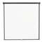 QUARTET MFG. Wall or Ceiling Projection Screen, 84 x 84, White Matte, Black Matte Casing