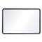 QUARTET MFG. Contour Dry-Erase Board, Melamine, 24 x 18, White Surface, Black Frame