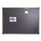 QUARTET MFG. Euro-Style Bulletin Board, High-Density Foam, 48 x 36, Black/Aluminum Frame