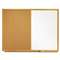 Quartet S553 Bulletin/Dry-Erase Board, Melamine/Cork, 36 x 24, White/Brown, Oak Finish Frame