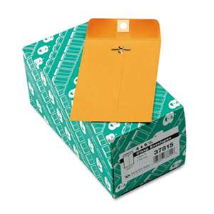 QUALITY PARK PRODUCTS Clasp Envelope, 4 x 6 3/8, 28lb, Brown Kraft, 100/Box