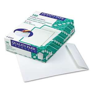 QUALITY PARK PRODUCTS Catalog Envelope, 9 x 12, White, 100/Box