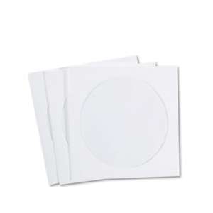 QUALITY PARK PRODUCTS CD/DVD Sleeves, Moisture-Resistant TYVEK Material, 100/Box