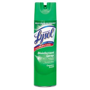 RECKITT BENCKISER Disinfectant Spray, Country Scent, 19 oz Aerosol Can
