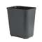 RUBBERMAID COMMERCIAL PROD. Fire-Resistant Wastebasket, Rectangular, Fiberglass, 7gal, Black