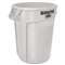 RUBBERMAID COMMERCIAL PROD. Round Brute Container, Plastic, 10 gal, White