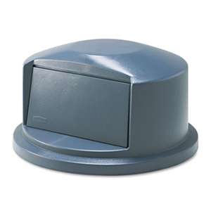 RUBBERMAID COMMERCIAL PROD. Brute Dome Top Swing Door Lid for 32 Gallon Waste Containers, Plastic, Gray