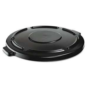 Rubbermaid Commercial 264560BLA Vented Round Brute Lid, 24 1/2 x 1 1/2, Black