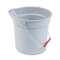 RUBBERMAID COMMERCIAL PROD. 10 Quart Plastic Utility Pail, 10 1/2 Diameter x 10 1/4h, Gray Plastic