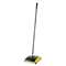 RUBBERMAID COMMERCIAL PROD. Dual Action Sweeper, Boar/Nylon Bristles, 44" Steel/Plastic Handle, Black/Yellow