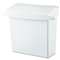 RUBBERMAID COMMERCIAL PROD. Sanitary Napkin Receptacle with Rigid Liner, Rectangular, Plastic, White
