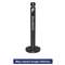 RUBBERMAID COMMERCIAL PROD. Smoker's Pole, Round, Steel, Black