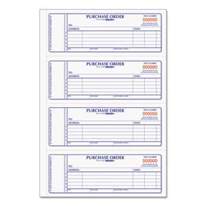 REDIFORM OFFICE PRODUCTS Purchase Order Book, 7 x 2 3/4, Two-Part Carbonless, 400 Sets/Book