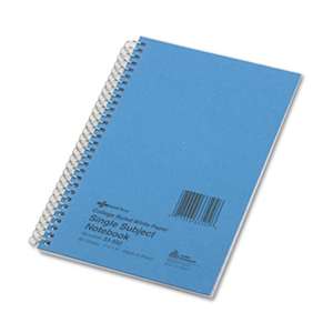 REDIFORM OFFICE PRODUCTS Subject Wirebound Notebook, College Rule, 7 3/4 x 5, White, 80 Sheets