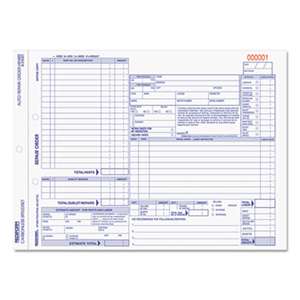 REDIFORM OFFICE PRODUCTS Four-Part Auto Repair Form, 11 x 8 1/2, Four-Part Carbonless, 50 Forms