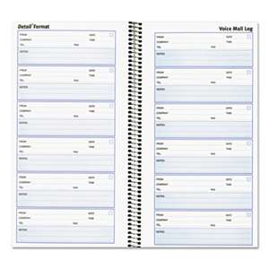 REDIFORM OFFICE PRODUCTS Voice Mail Wirebound Log Books, 5 5/8 x 10 5/8, 600 Sets/Book