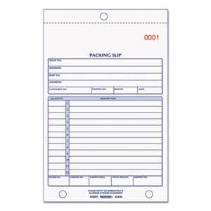 REDIFORM OFFICE PRODUCTS Packing Slip Book, 5 9/16 x 7 15/16, Carbonless Triplicate, 50 Sets/Book