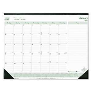 REDIFORM OFFICE PRODUCTS EcoLogix Monthly Desk Pad Calendar, 22 x 17, 2017