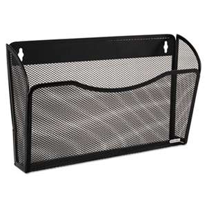 ROLODEX Single Pocket Wire Mesh Wall File, Letter, Black