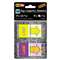 REDI-TAG CORPORATION Pop-Up Fab Page Flags w/Dispenser, "Look!", Purple/Yellow; Yellow/Teal, 100/Pack