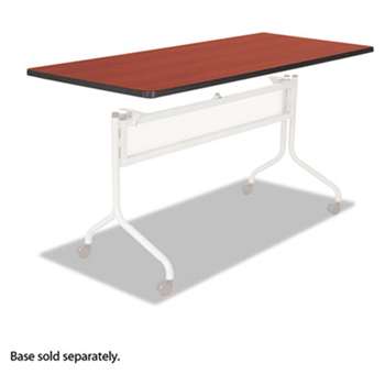 SAFCO PRODUCTS Impromptu Series Mobile Training Table Top, Rectangular, 72w x 24d, Cherry