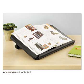 SAFCO PRODUCTS Ergo-Comfort Read/Write Freestanding Desktop Copy Stand, Wood, Black