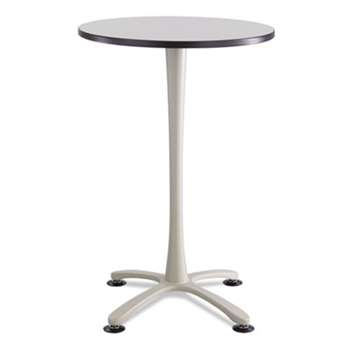 SAFCO PRODUCTS Cha-Cha Table Top, Laminate, Round, 30" Diameter, Gray