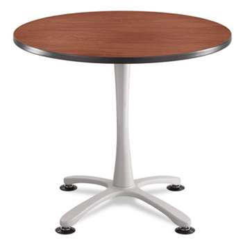 SAFCO PRODUCTS Cha-Cha Table Top, Laminate, Round, 36" Diameter, Cherry