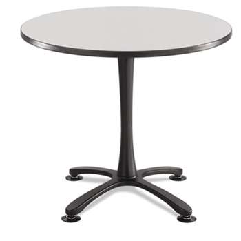 SAFCO PRODUCTS Cha-Cha Table Top, Laminate, Round, 36" Diameter, Gray