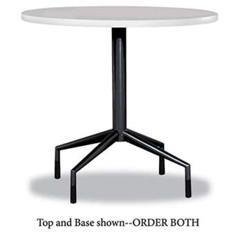 SAFCO PRODUCTS RSVP Series Round Table Top, Laminate, 30" Diameter, Gray