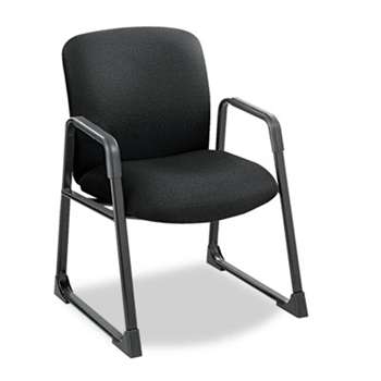 Safco 3492BL Uber Series Big & Tall Sled Base Guest Chair, Black