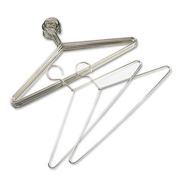 Safco 4165 Hangers for Safco Shelf Rack, 17", Steel Hook, Chrome-Plated, 12/Carton