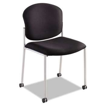 Safco 4194BL Diaz Guest Chair, Black Fabric