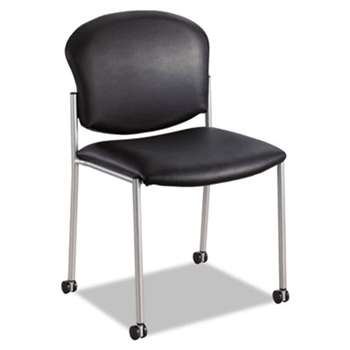 SAFCO PRODUCTS Diaz Guest Chair, Black Vinyl