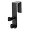 SAFCO PRODUCTS Plastic Coat Hook, 2-Hook, 1 3/4 x 6 1/2 x 7 3/4, Black