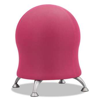 SAFCO PRODUCTS Zenergy Ball Chair, 22 1/2" Diameter x 23" High, Pink/Silver