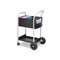 SAFCO PRODUCTS Scoot Mail Cart, One-Shelf, 22w x 27d x 40-1/2h, Black/Silver