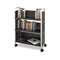 SAFCO PRODUCTS Scoot Book Cart, Three-Shelf, 33w x 14-1/4d x 44-1/4h, Black