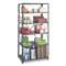 SAFCO PRODUCTS Commercial Steel Shelving Unit, Six-Shelf, 36w x 24d x 75h, Dark Gray